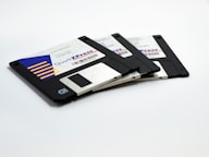three Quad Xpress diskettes by Brett Jordan (@brett_jordan)