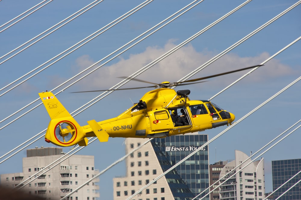 yellow helicopter