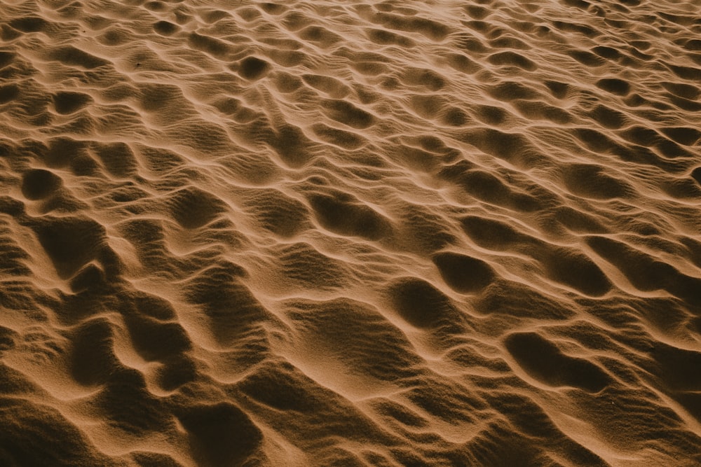 dunes de sable brun