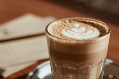chocolate latte drink teams background