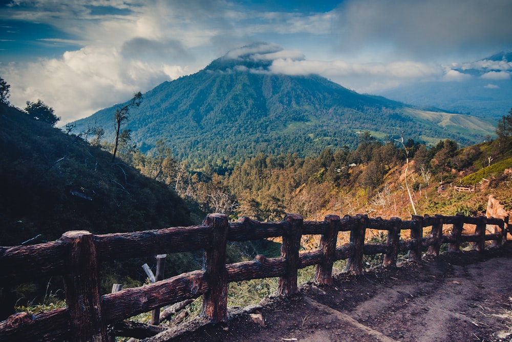 volcano at nightime