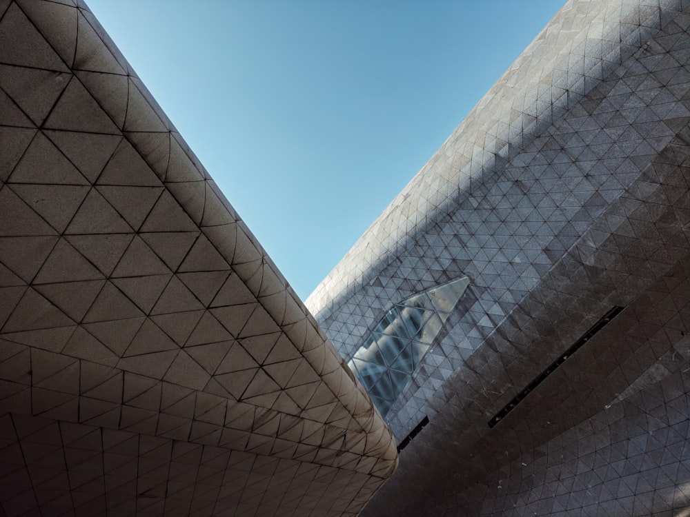 a view of a building from the ground