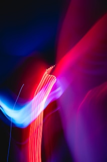 turned on red and blue lights