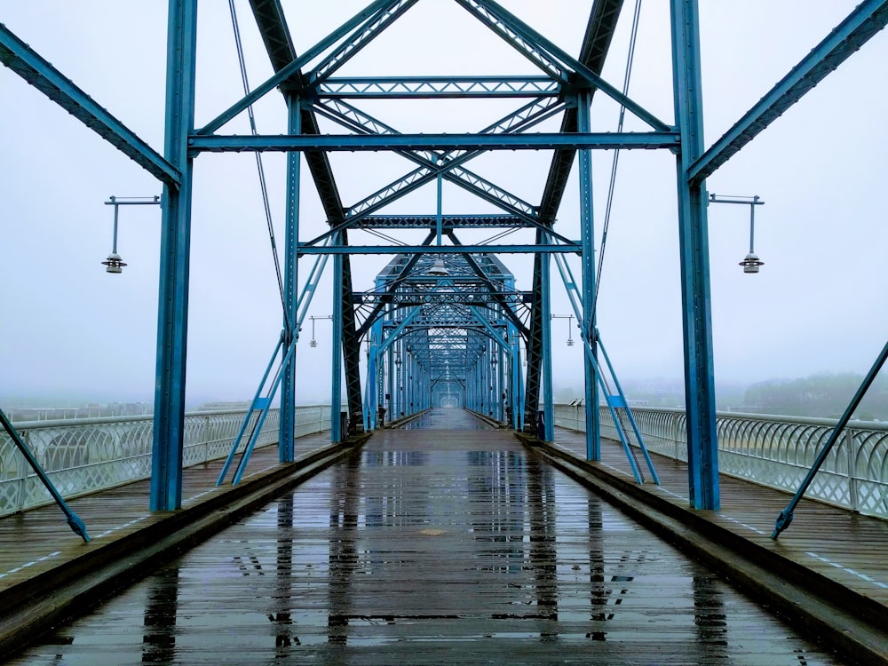 empty metal bridge