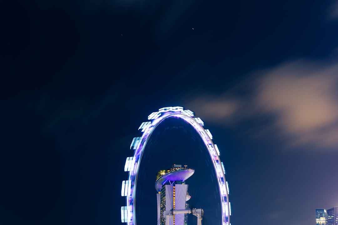 lighted ferris wheel
