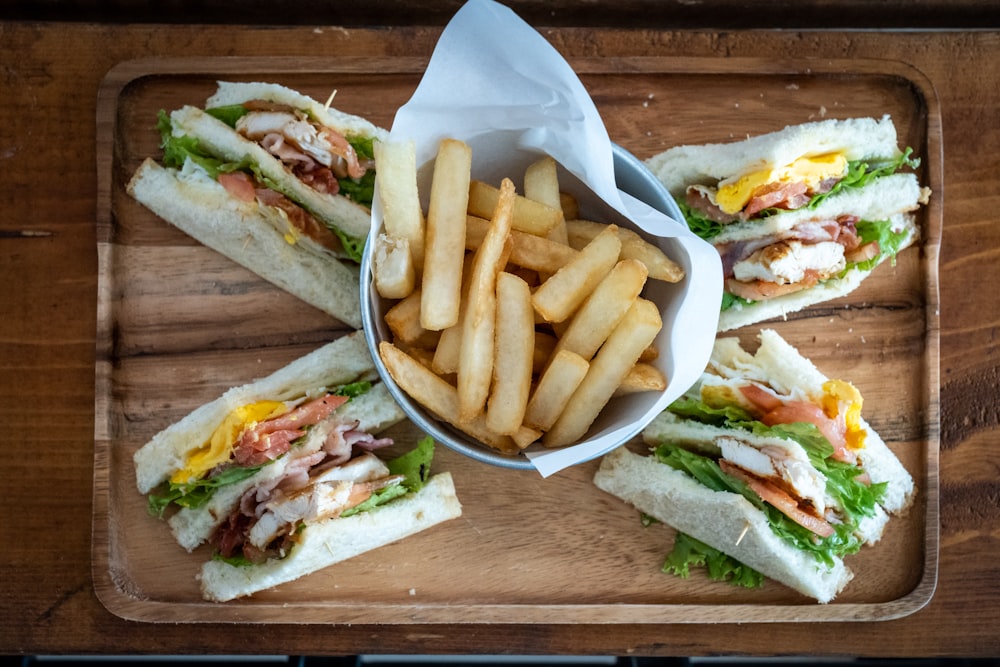 cooked fries and tacos