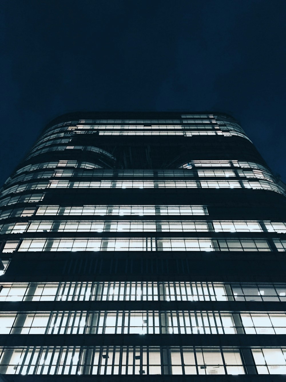 high-rise building during nighttime