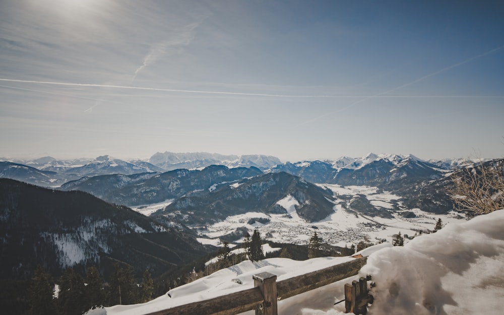 snow-covered mountains during daytime