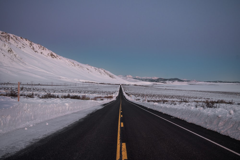 black concrete road