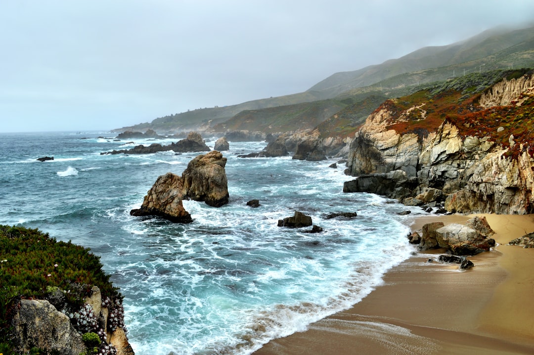 rock formations on sea,