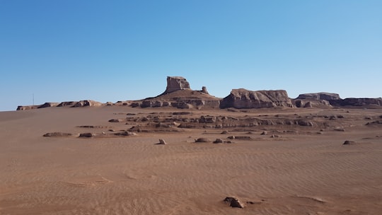 brown desert in Kerman Province Iran