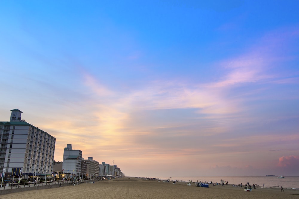 seashore during golden hour