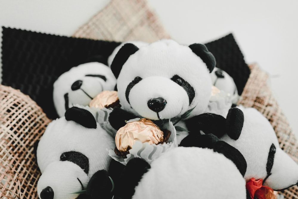 white panda plush toys