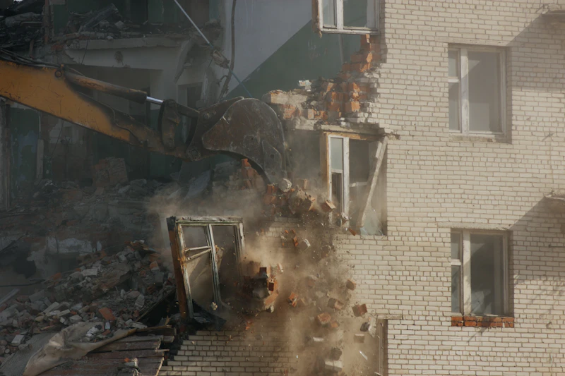 Commercial building demolition project