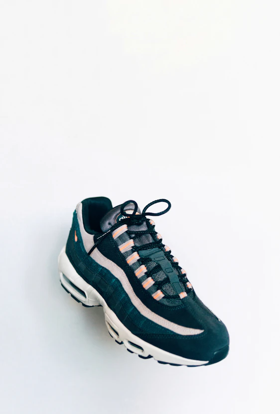 black and white Nike Air Max 95 sneaker