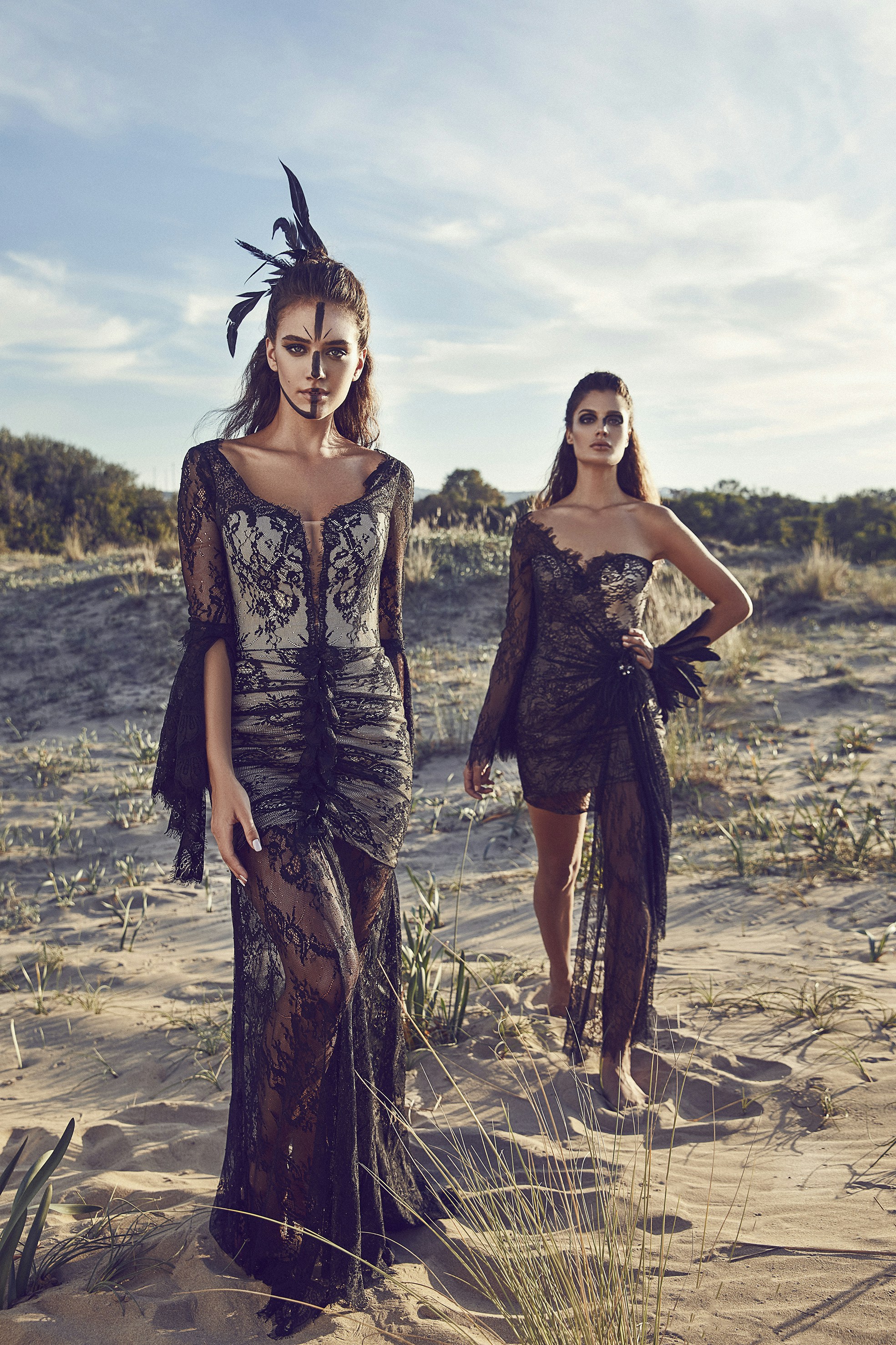 great photo recipe,how to photograph women wearing black lace dresses in dessert