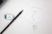 black pencil on white printerpaper