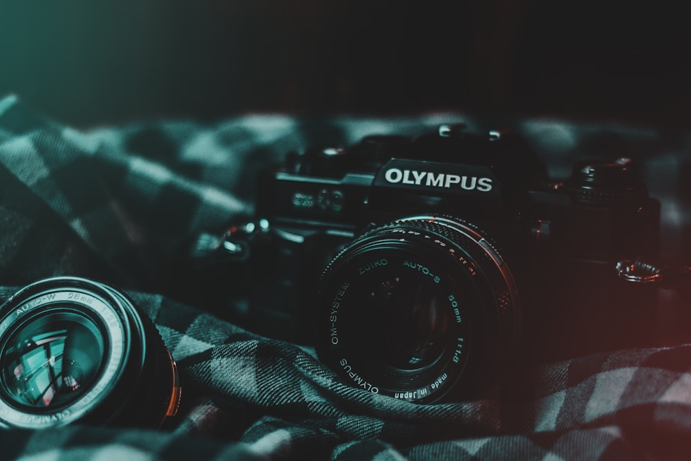 black Olympus bridge camera