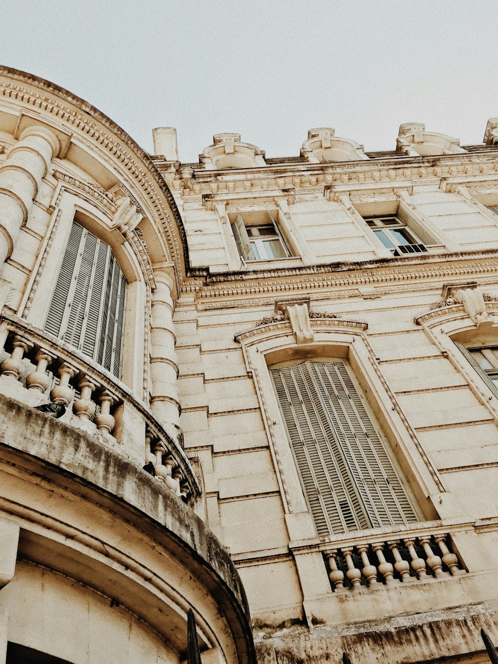 low-angle photography of building