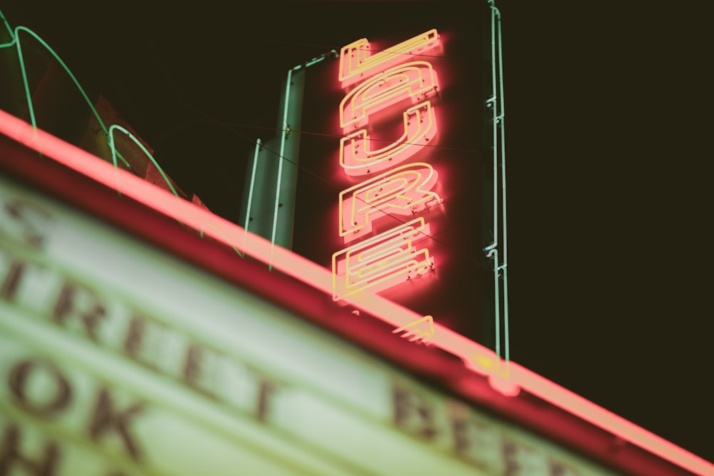 red LED sign