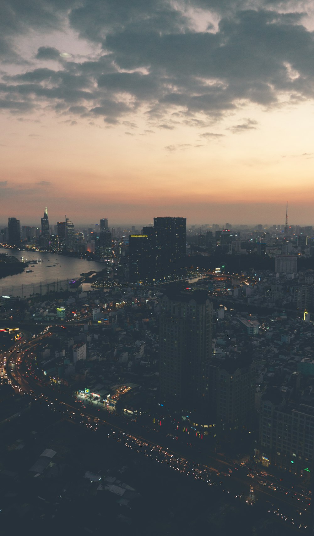 highrise buildings under golden hour