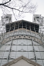 A detailed view of metal frames used in construction.