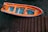 A well-equipped boat dock with various accessories displayed on a wooden table.