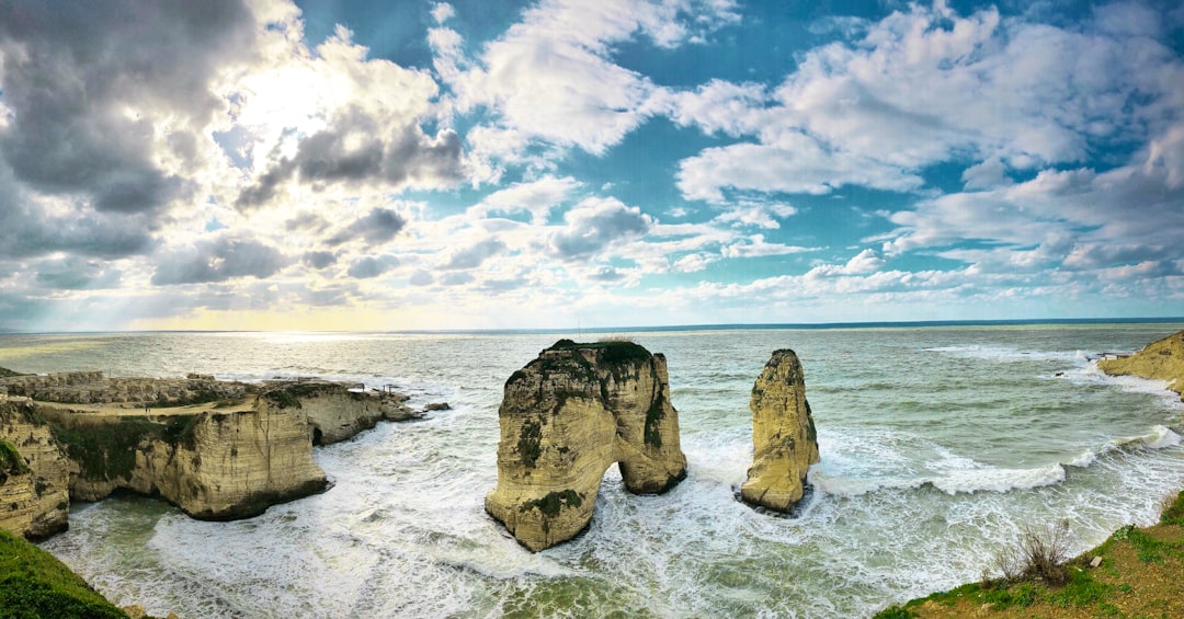 rock formations in ocean