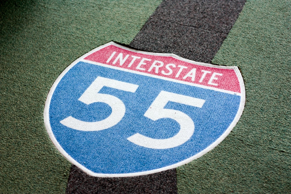 Ícone da Interstate 55 em campo