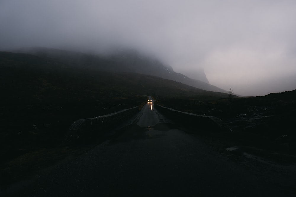 person walking on road