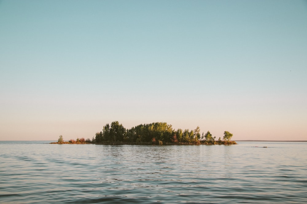 islet at middle of sea