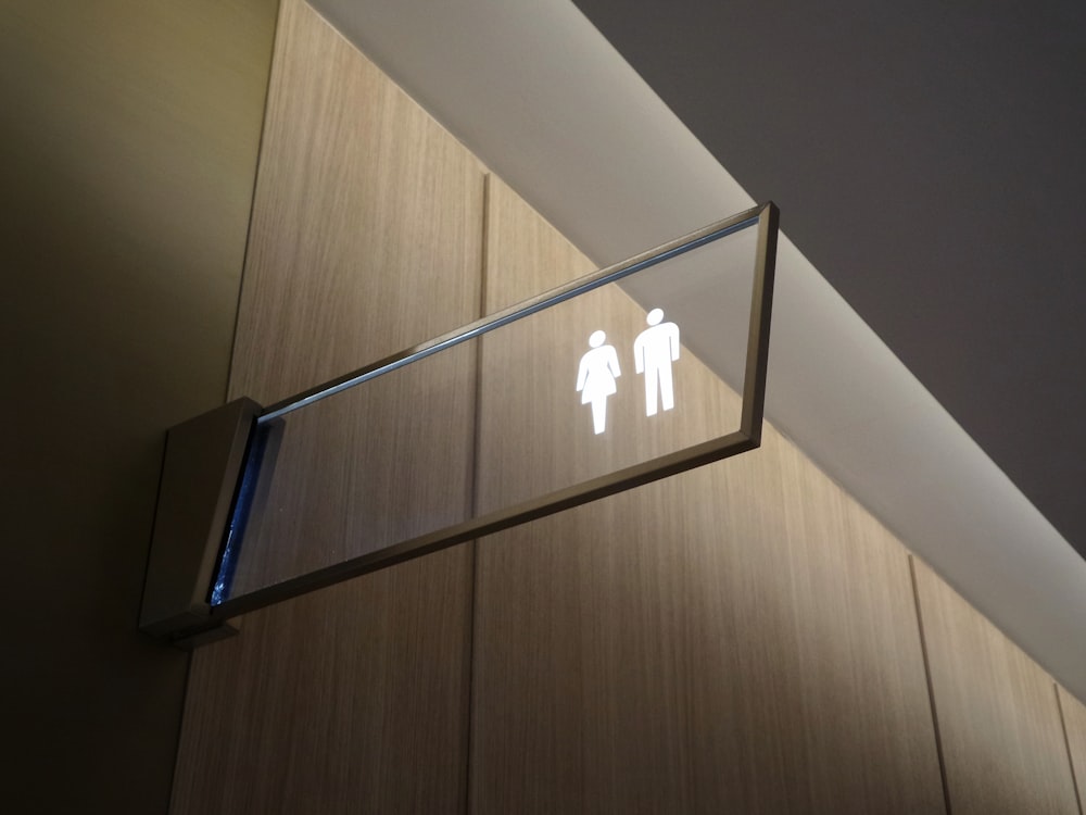 man and woman comfort room