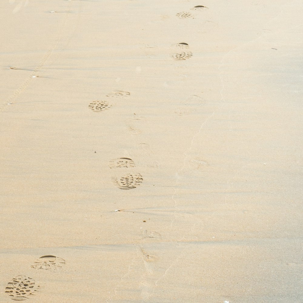 footprints on the sand