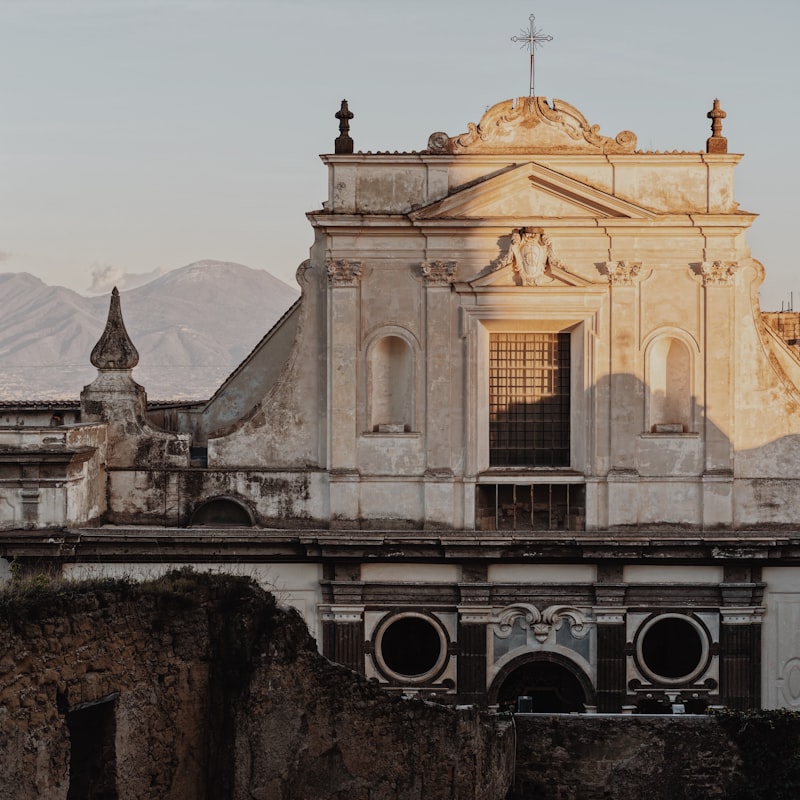 a classical Christian buliding in Naples, Italy