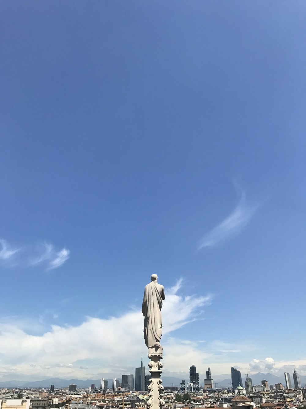 man standing statue