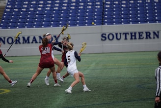 A dynamic team wearing Spority's high-performance sports uniforms during an intense game.