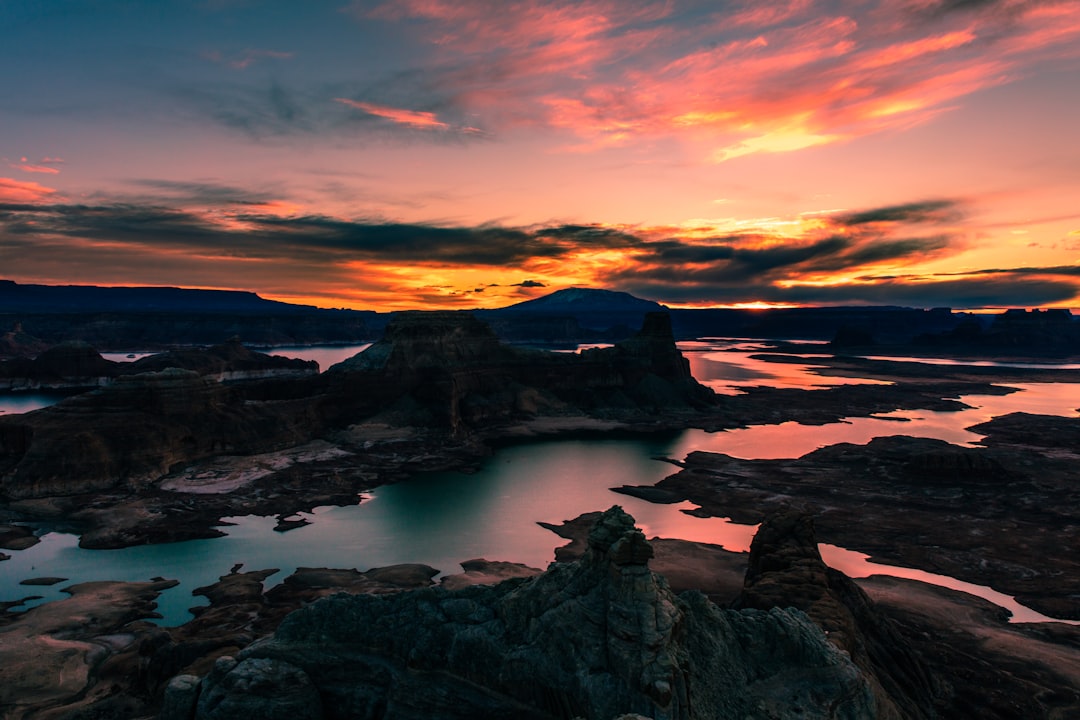 body of water during golden hour