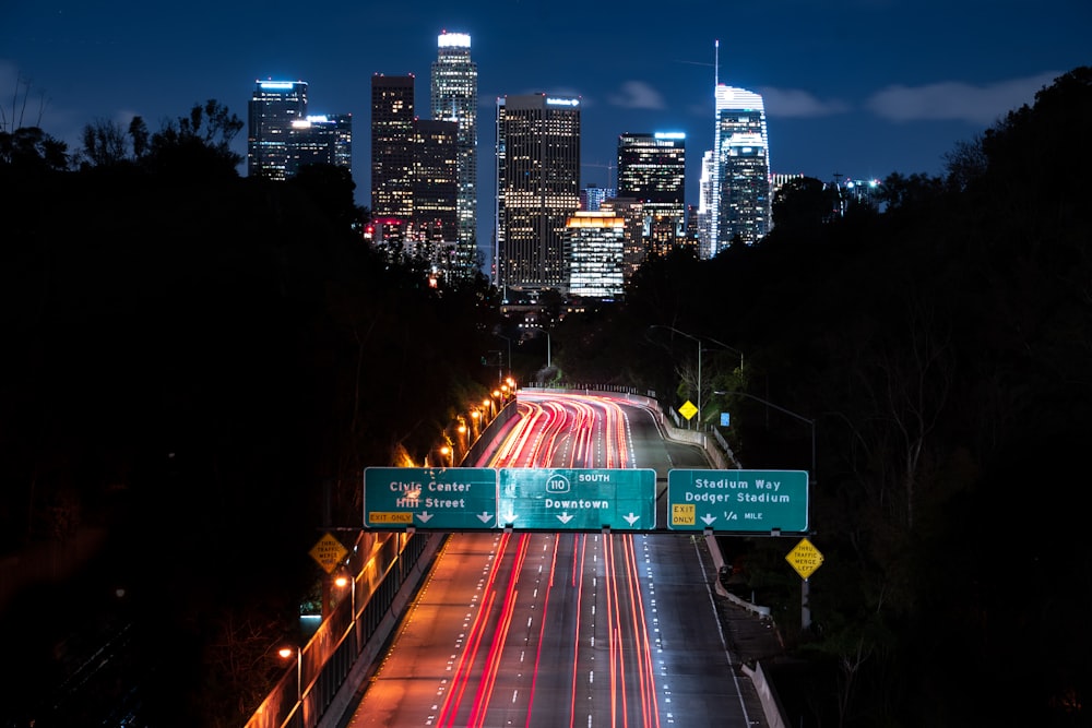 cityscape at nighttime