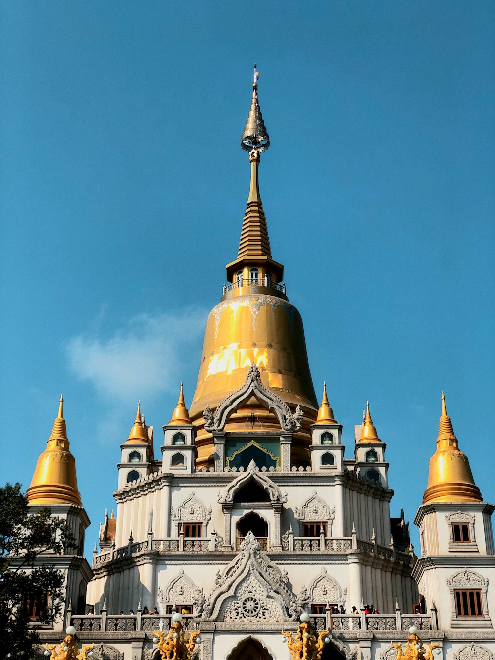 brown and white temple