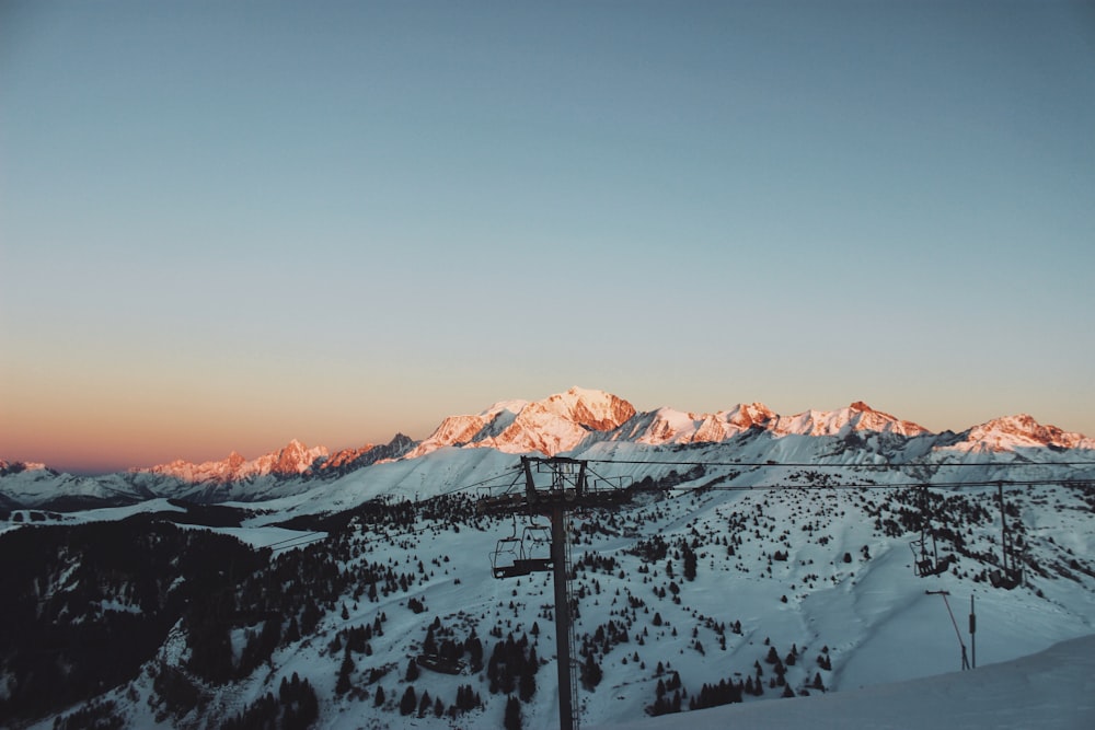 cable car near mountain