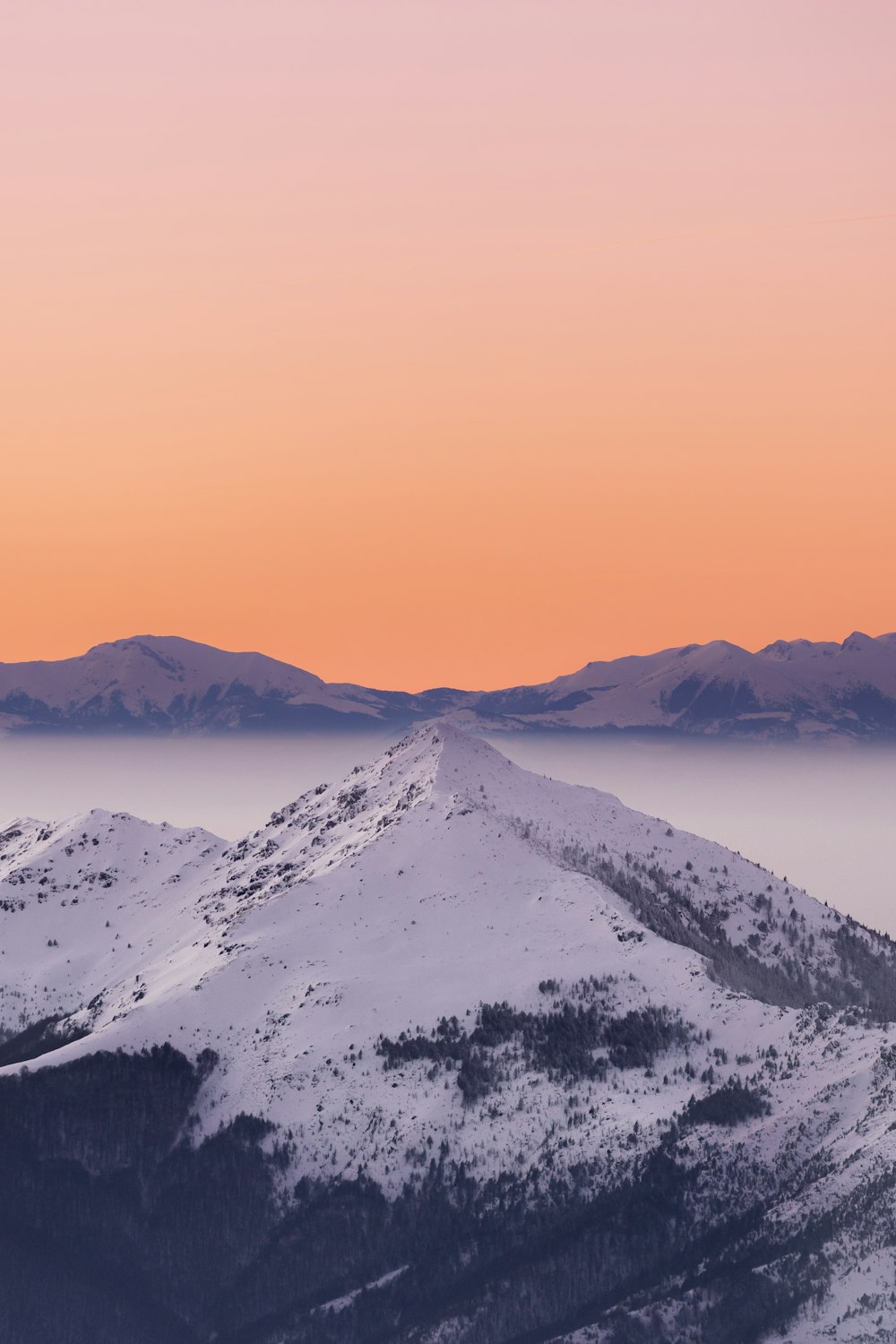 montaña de nieve