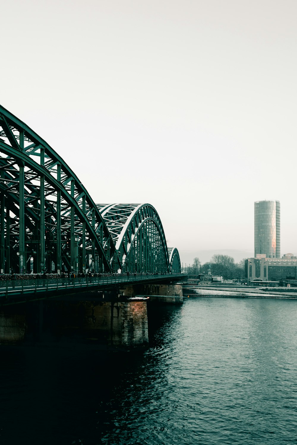 gray concrete bridge at daytime
