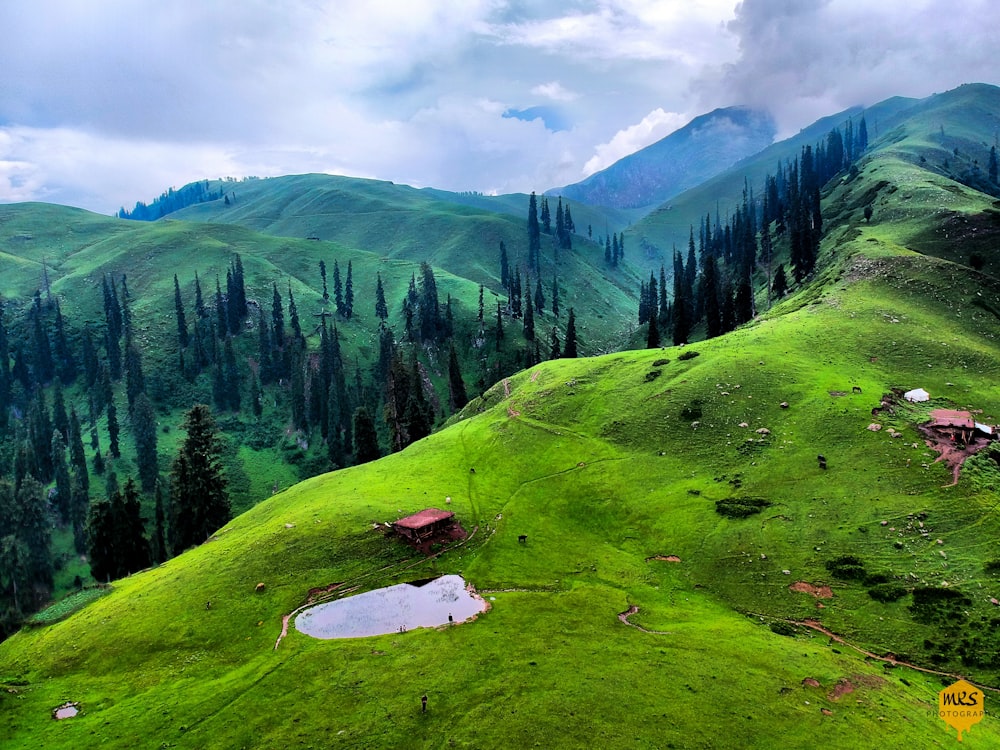 green mountains