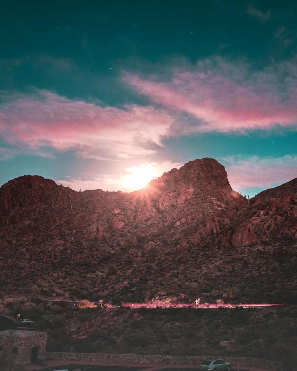 mountain peak under blue sky