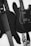 Two black guitars are visible, one bass guitar with four strings and one electric guitar with six strings. Both instruments rest against a light background, emphasizing their sleek design. The guitar straps have intricate patterns, adding a touch of personal style.