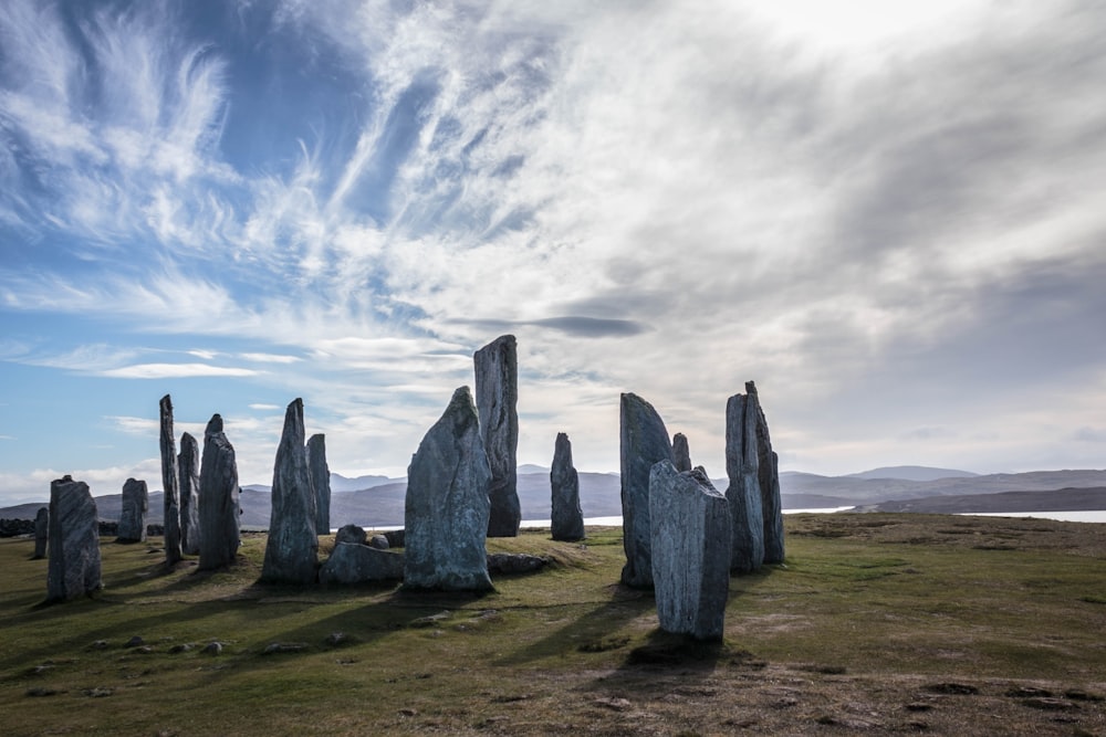 Stonehenge under cloudy sky