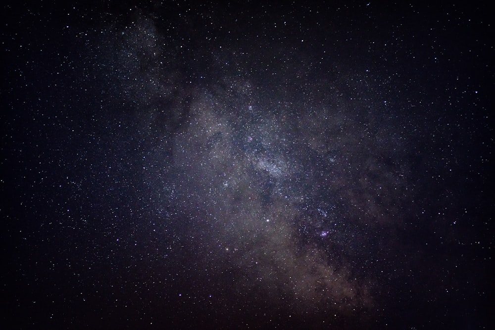 view of purple milky way at the sky