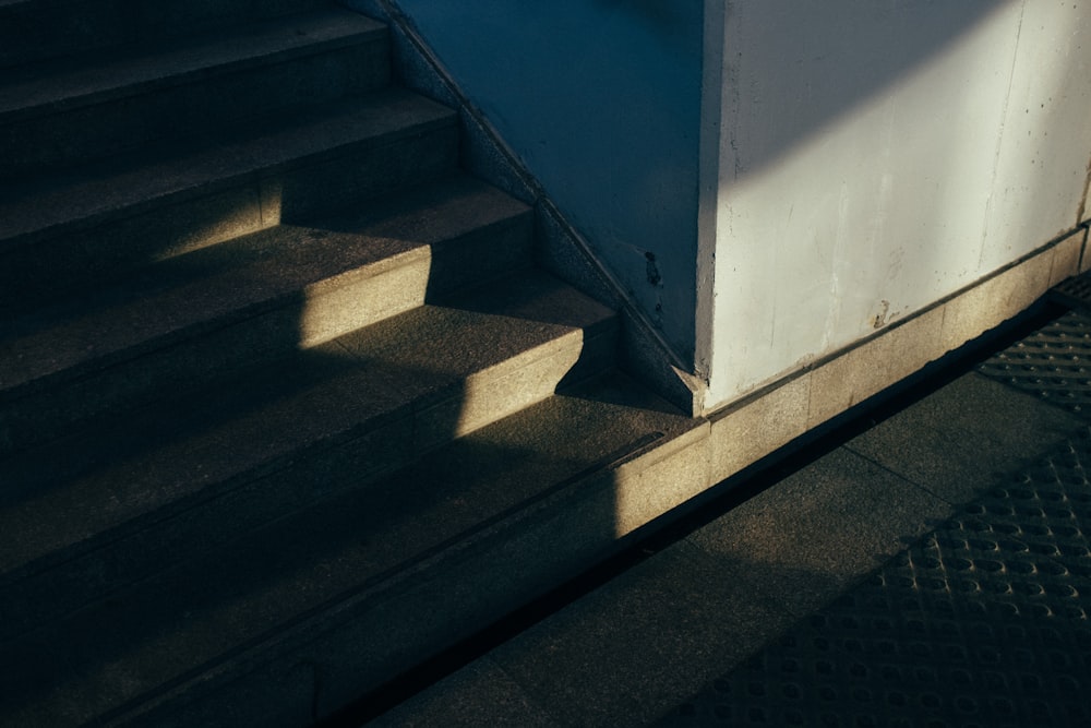 brown wooden stairs