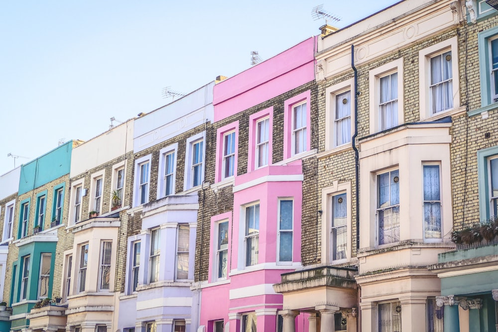 multicolored concrete buildings