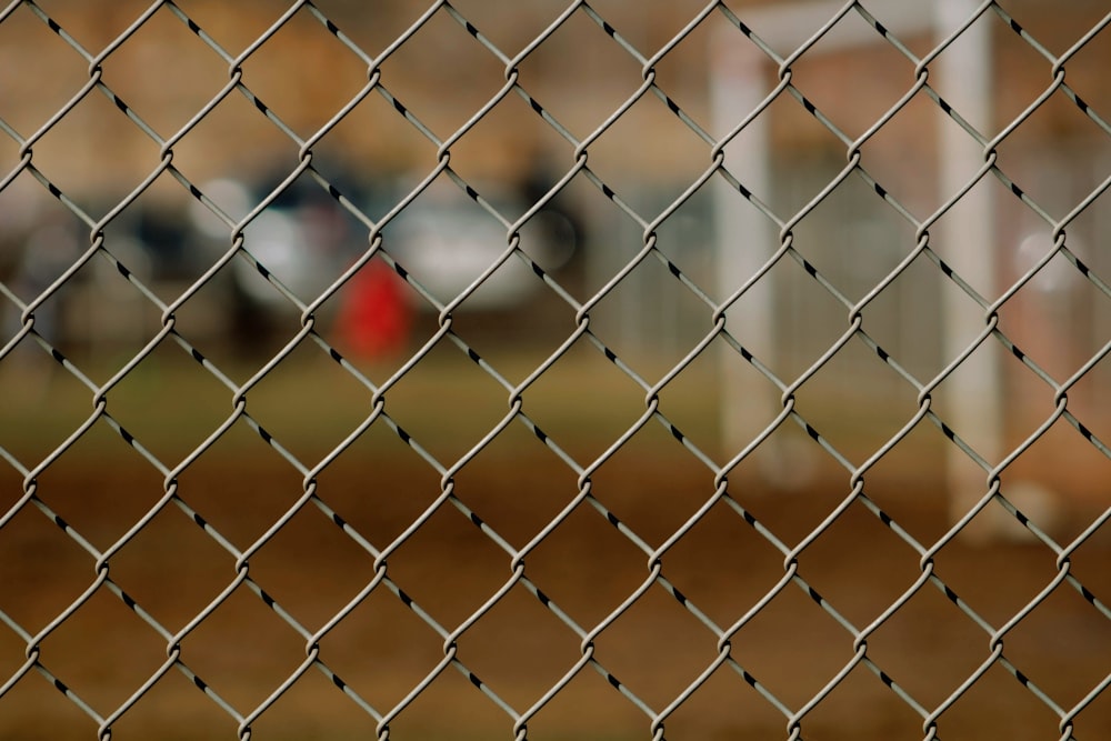 gray cyclone fence